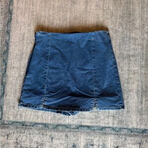 Stylish Blue Mini Skort